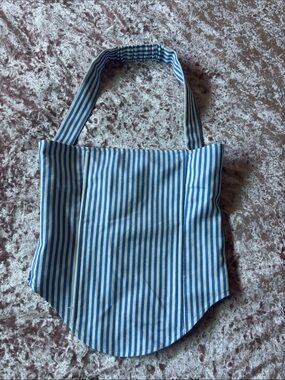 Whitefox Striped Blue Canvas Corset